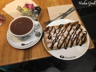 Amarino's Cafe Waffles and Hot Chocolate